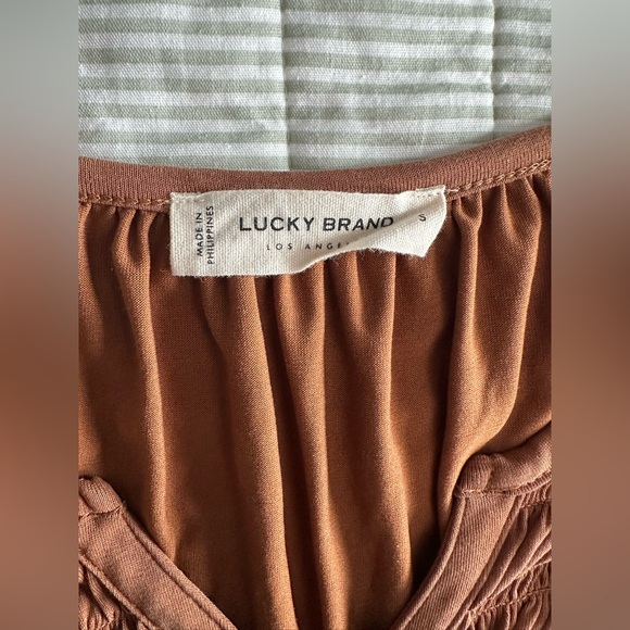 Lucky Brand Caramel Brown Top - Picture 4 of 5